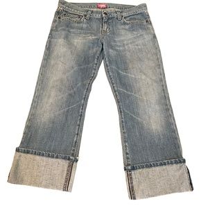Abercrombie & Fitch Cuffed Crop Jeans 8